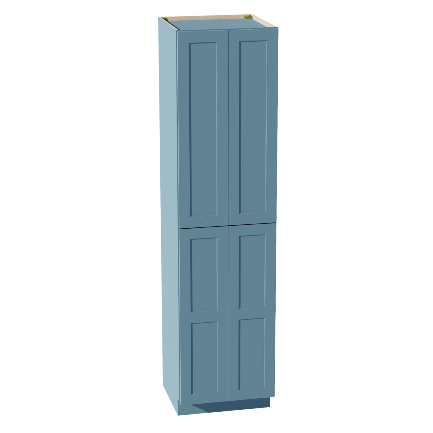 TG-TP2496: Soft Green Shaker 24"W x 96"H x 24"D 4 Door & 6 Shelves Tall Shelf Pantry Cabinets