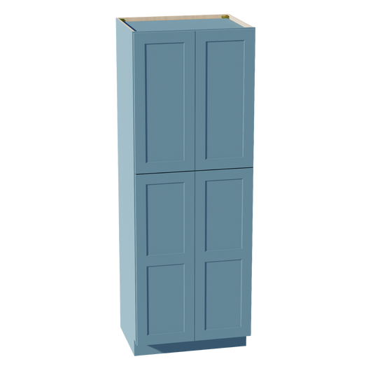 TG-TP3084: Soft Green Shaker 30"W x 84"H x 24"D 4 Door & 5 Shelves Tall Shelf Pantry Cabinets