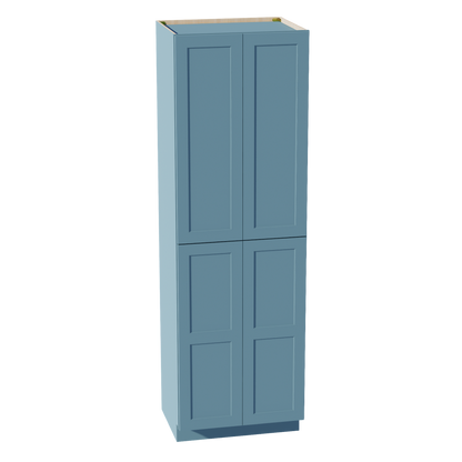 TG-TP3096: Soft Green Shaker 30"W x 96"H x 24"D 2 Doors & 6 Shelves Tall Shelf Pantry Cabinets