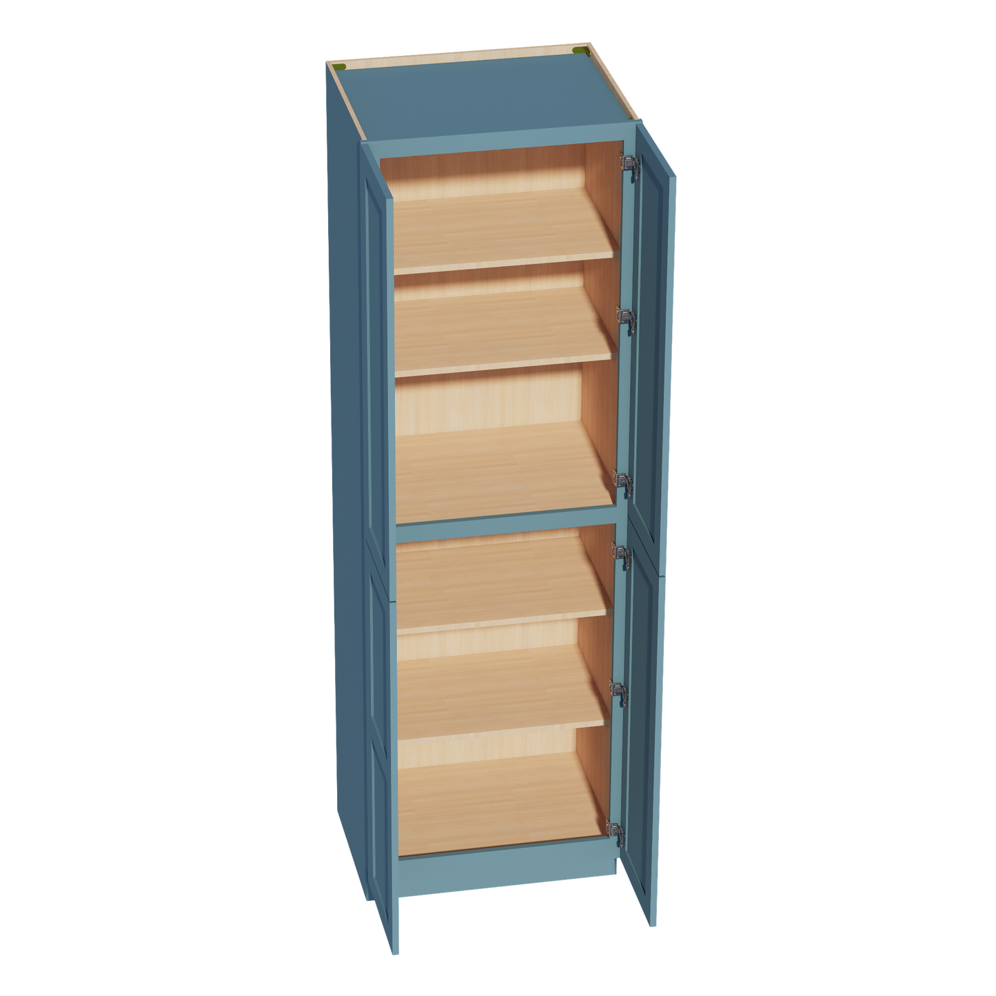 TG-TP3096: Soft Green Shaker 30"W x 96"H x 24"D 2 Doors & 6 Shelves Tall Shelf Pantry Cabinets