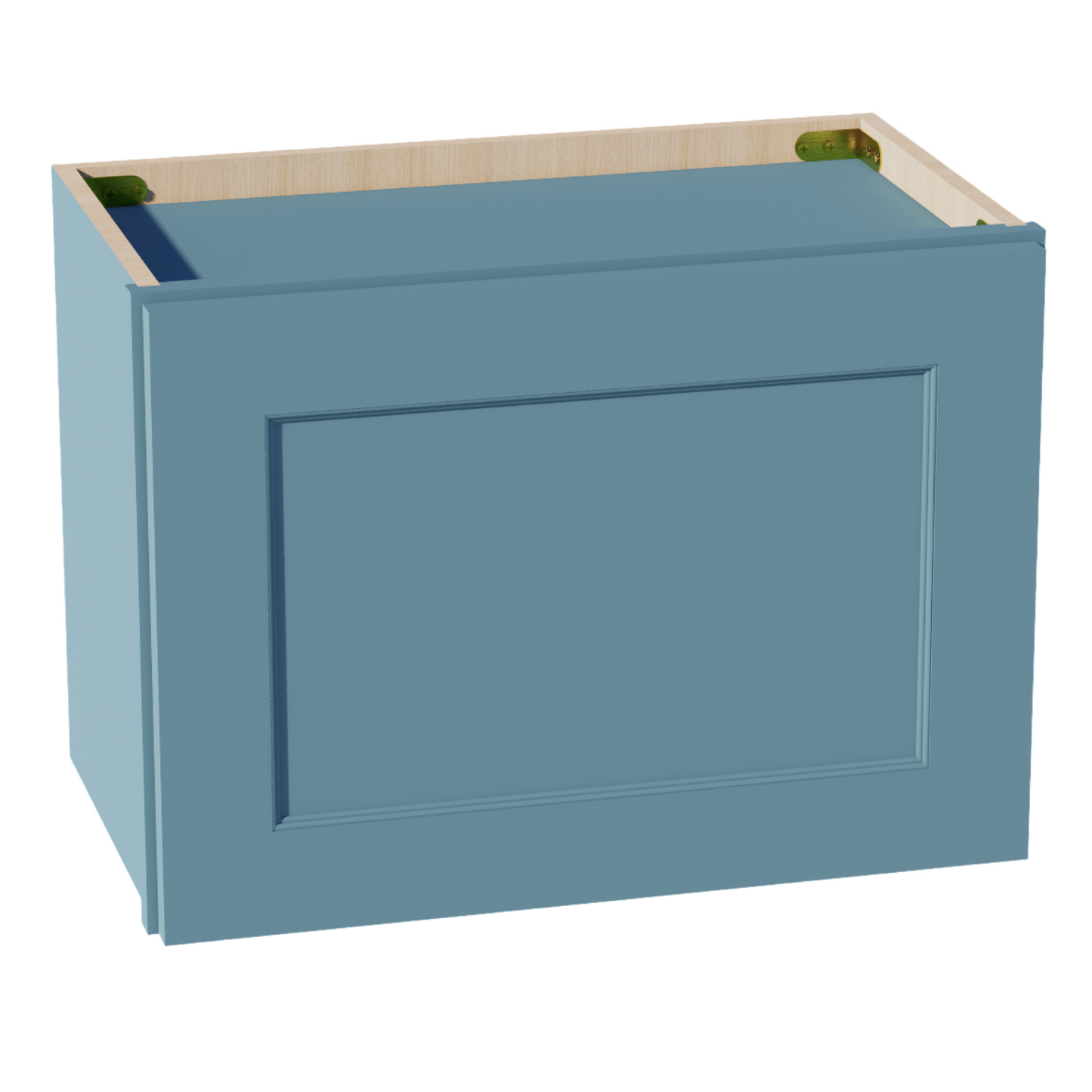 TG-W2115: Soft Green Shaker 21"W x 15"H 1 Door Standard Wall Bridge Cabinet