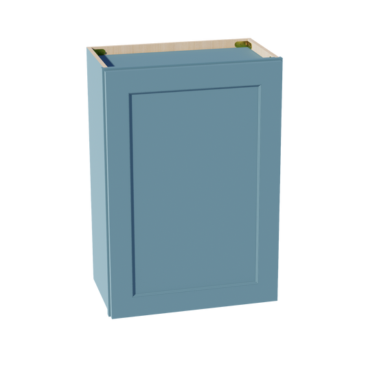 TG-W2130: Soft Green Shaker 21"W x 30"H 1 Door & 2 Shelves Standard Wall Cabinet