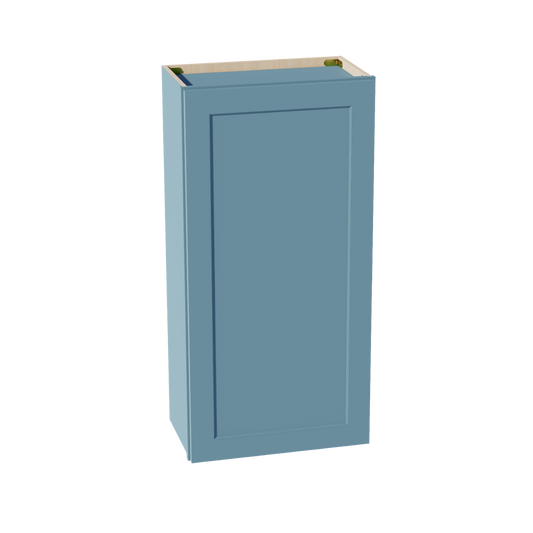 TG-W2142: Soft Green Shaker 21"W x 42"H 1 Door & 3 Shelves Standard Wall Cabinet