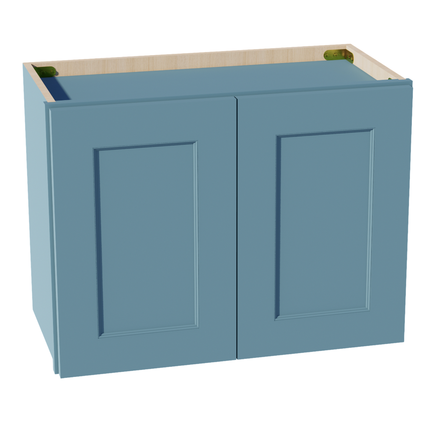 TG-W2418: Soft Green Shaker 24"W x 18"H 2 Doors Standard Wall Bridge Cabinet