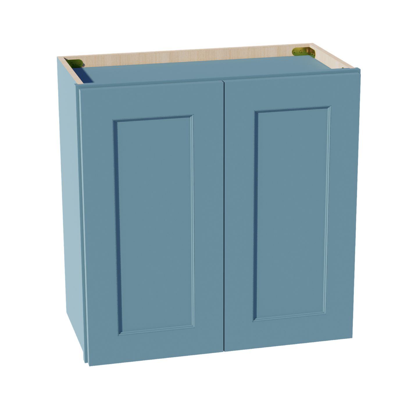 TG-W2424: Soft Green Shaker 24"W x 24"H 2 Doors Standard Wall Bridge Cabinet