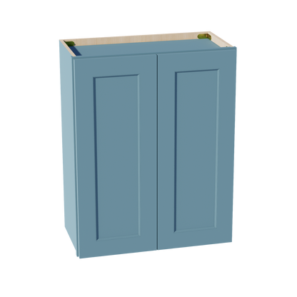 TG-W2430: Soft Green Shaker 24"W x 30"H 2 Doors & 2 Shelves Standard Wall Cabinet