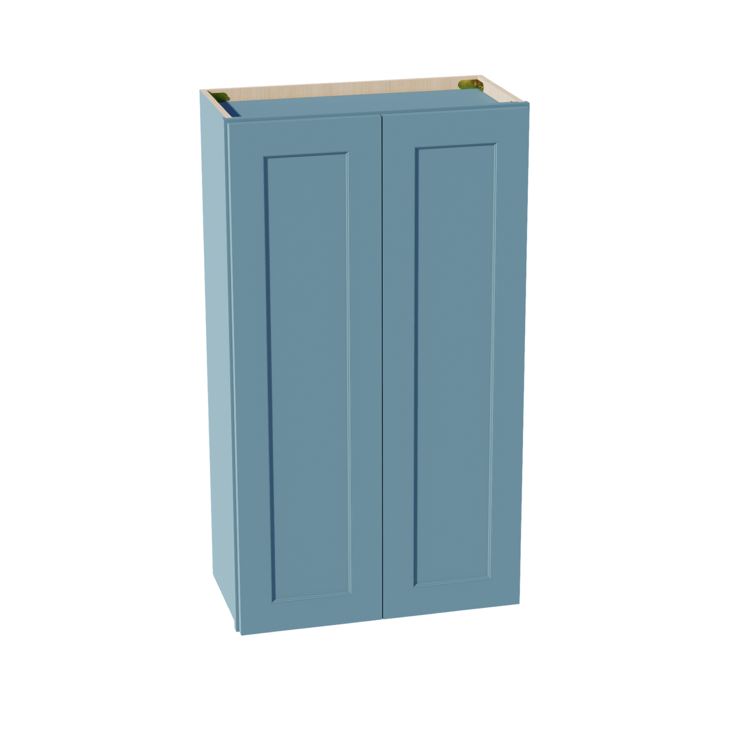 TG-W2442: Soft Green Shaker 24"W x 42"H 2 Doors & 3 Shelves Standard Wall Cabinet