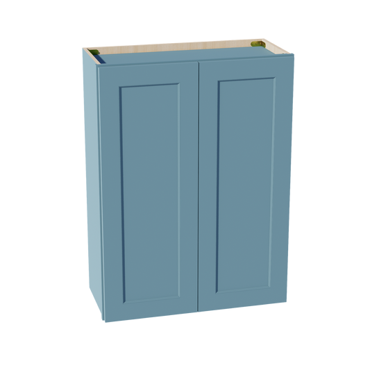 TG-W2736: Soft Green Shaker 27"W x 36"H 2 Doors & 2 Shelves Standard Wall Cabinet