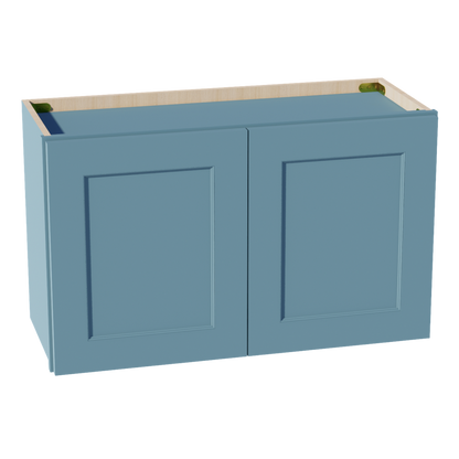 TG-W3018: Soft Green Shaker 30"W x 18"H 2 Doors Standard Wall Bridge Cabinet