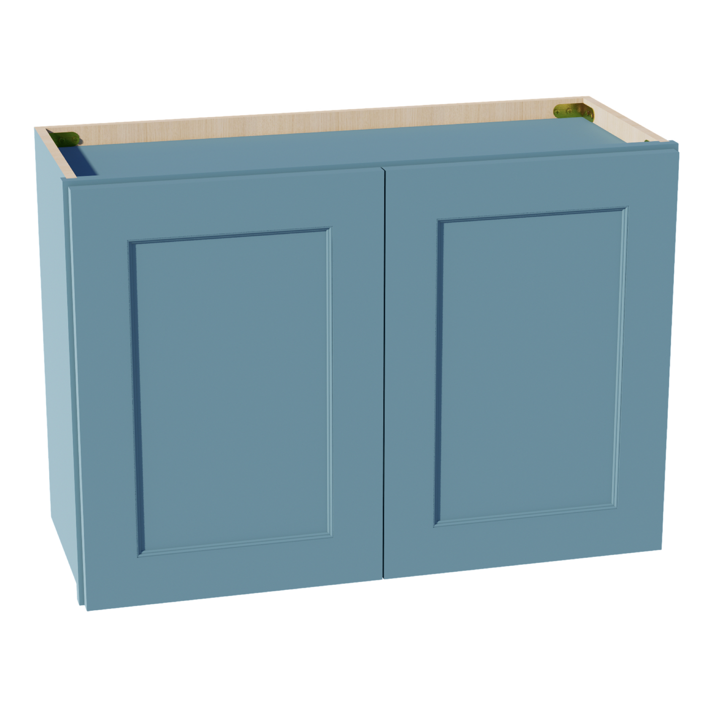 TG-W3021: Soft Green Shaker 30"W x 21"H 2 Doors Standard Wall Bridge Cabinet