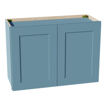 TG-W3021: Soft Green Shaker 30"W x 21"H 2 Doors Standard Wall Bridge Cabinet