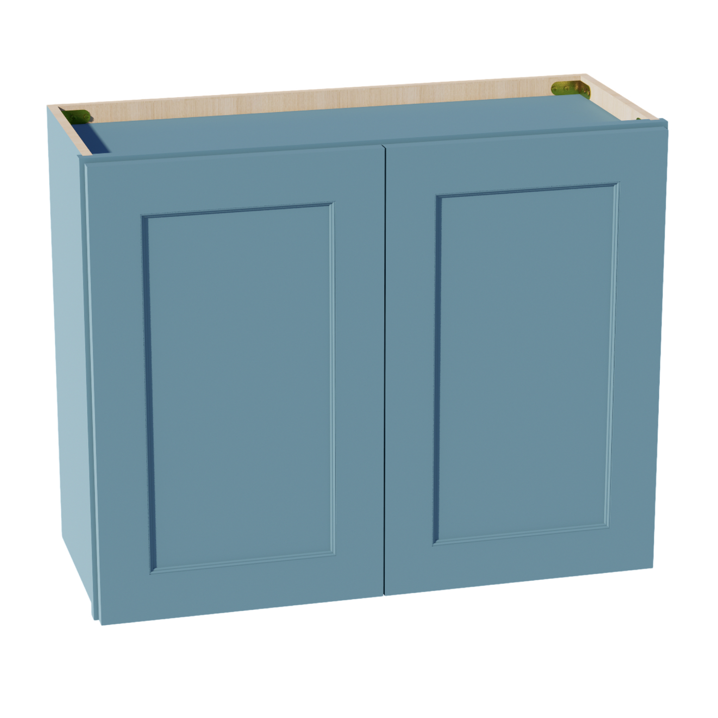 TG-W3024: Soft Green Shaker 30"W x 24"H 2 Doors Standard Wall Bridge Cabinet