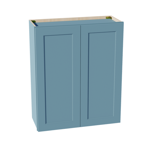 TG-W3036: Soft Green Shaker 30"W x 36"H 2 Doors & 2 Shelves Standard Wall Cabinet