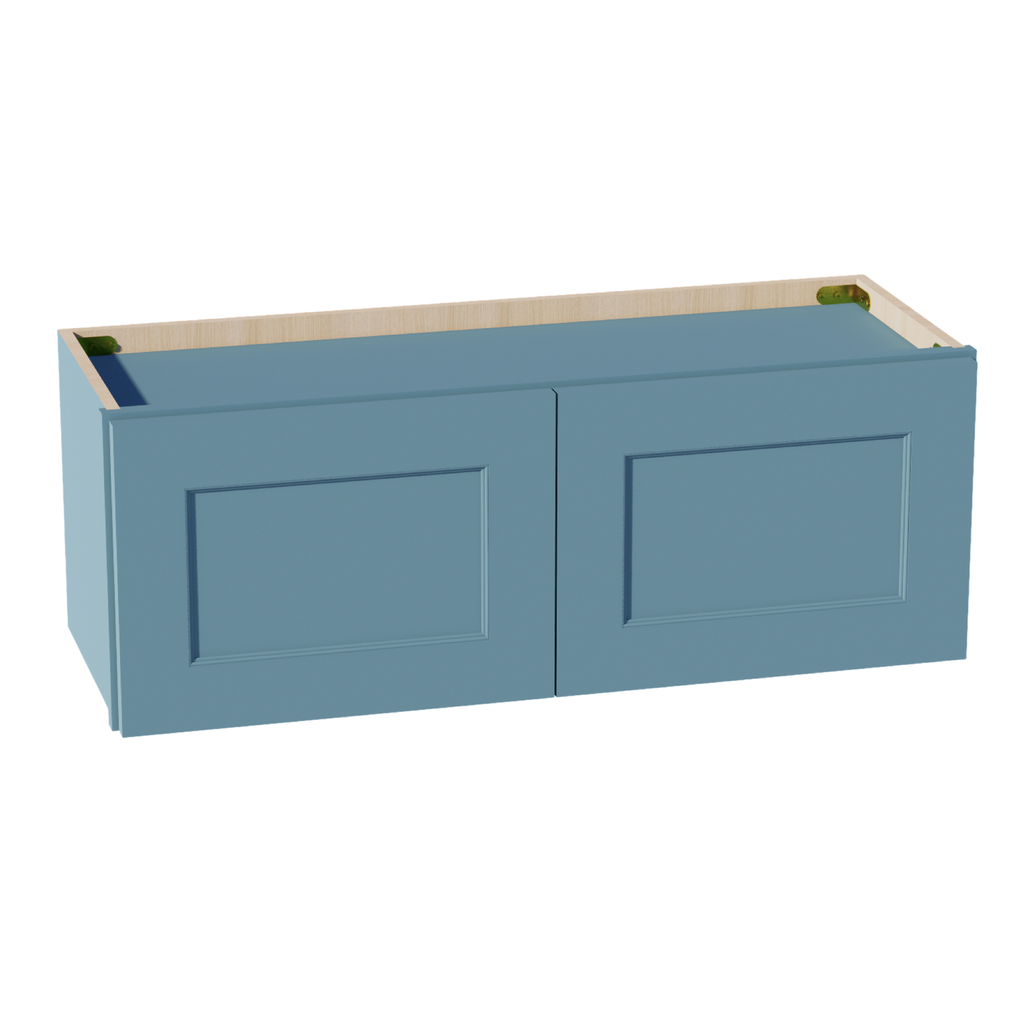 TG-W3312: Soft Green Shaker 33"W x 12"H 2 Doors Standard Wall Bridge Cabinet