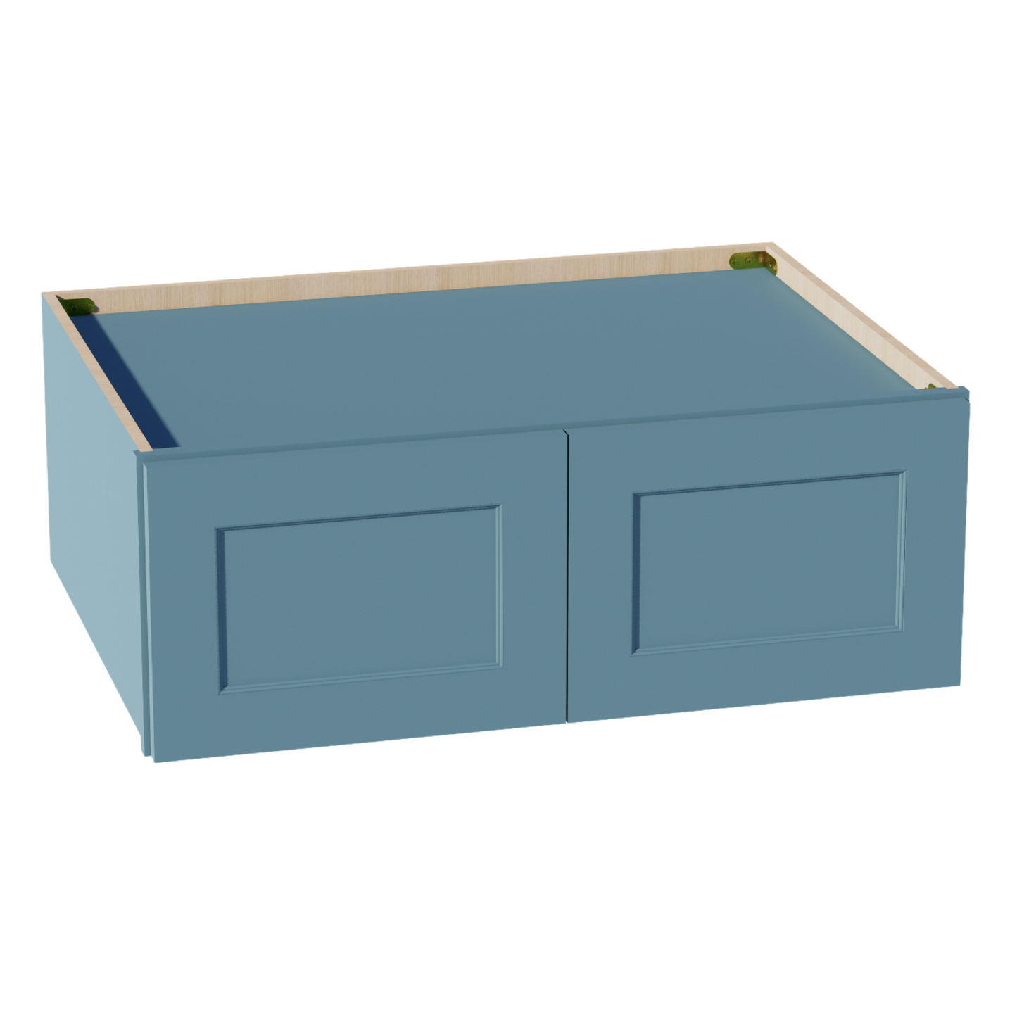 TG-W331224: Soft Green Shaker 33"W x 12"H x 24"D 2 Doors Standard Bridge Wall Cabinet