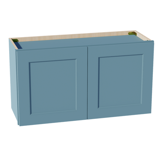 TG-W3318: Soft Green Shaker 33"W x 18"H 2 Doors Standard Wall Bridge Cabinet