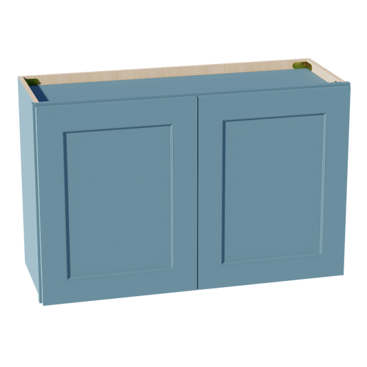 TG-W3321: Soft Green Shaker 33"W x 21"H 2 Doors Standard Wall Bridge Cabinet