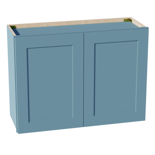 TG-W3324: Soft Green Shaker 33"W x 24"H 2 Doors Standard Wall Bridge Cabinet