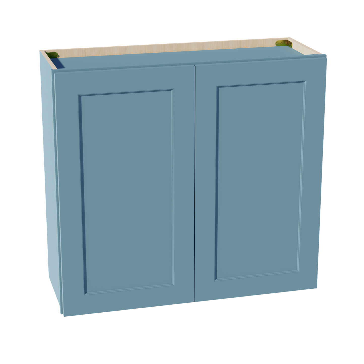 TG-W3330: Soft Green Shaker 33"W x 30"H 2 Doors & 2 Shelves Standard Wall Cabinet