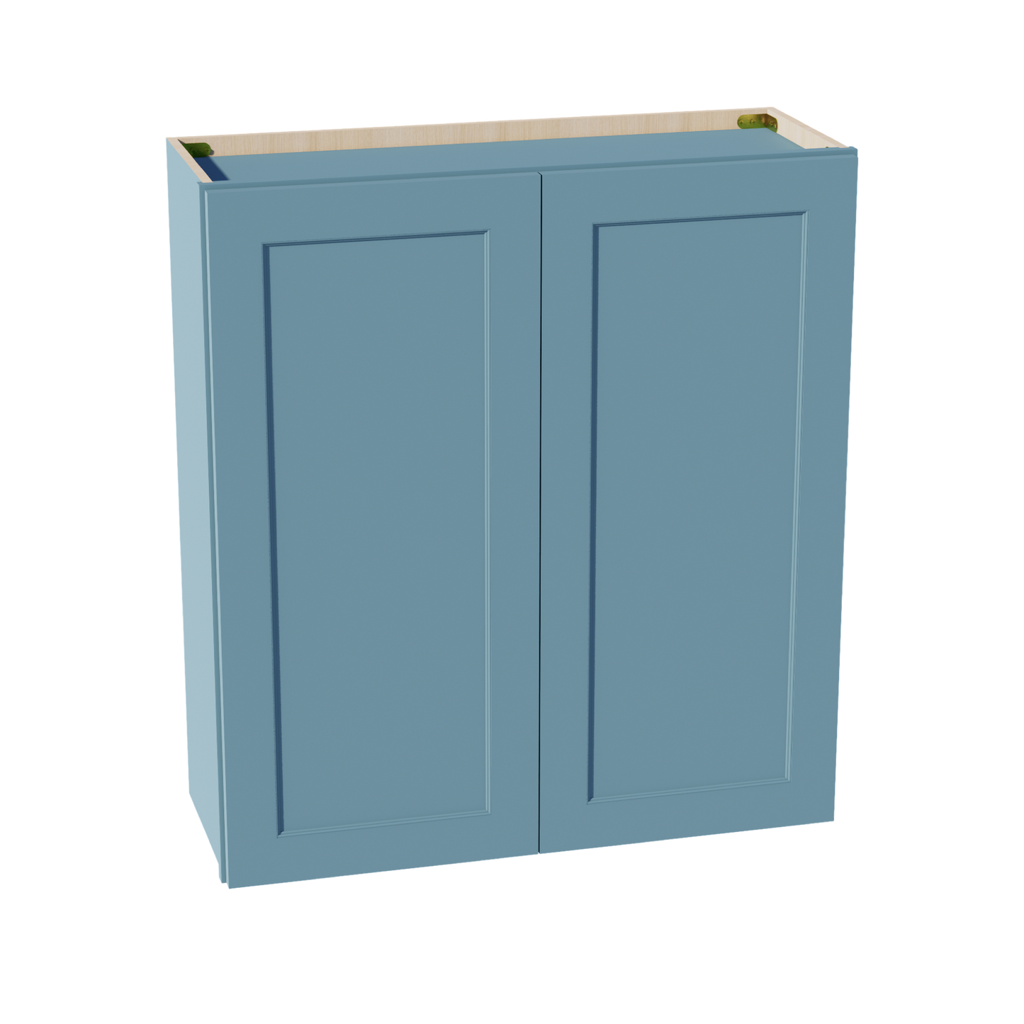 TG-W3336: Soft Green Shaker 33"W x 36"H 2 Doors & 2 Shelves Standard Wall Cabinet