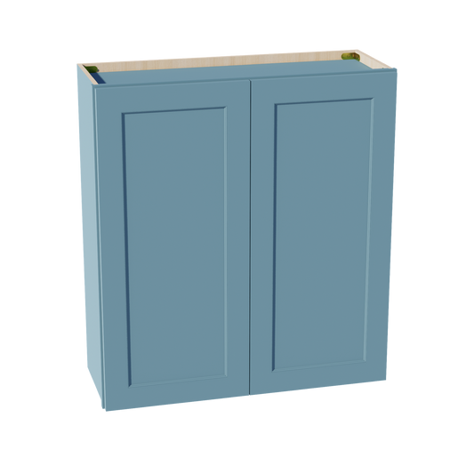 TG-W3336: Soft Green Shaker 33"W x 36"H 2 Doors & 2 Shelves Standard Wall Cabinet