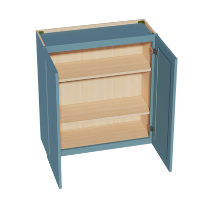 TG-W3336: Soft Green Shaker 33"W x 36"H 2 Doors & 2 Shelves Standard Wall Cabinet