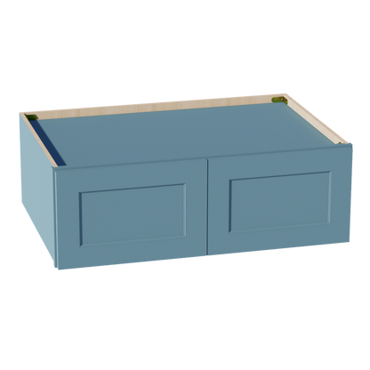 TG-W361224: Soft Green Shaker 36"W x 12"H x 24"D 2 Doors Standard Bridge Wall Cabinet