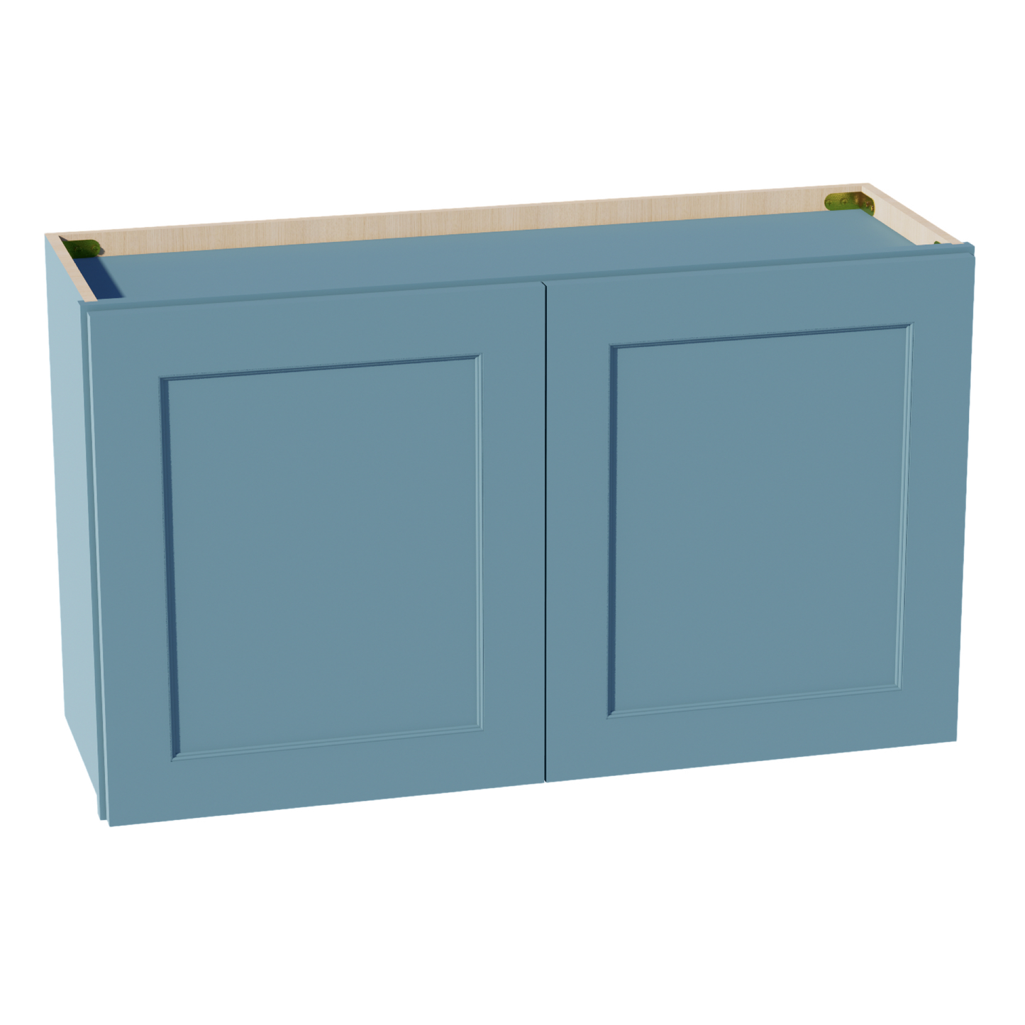 TG-W3621: Soft Green Shaker 36"W x 21"H 2 Doors Standard Wall Bridge Cabinet