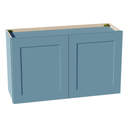 TG-W3621: Soft Green Shaker 36"W x 21"H 2 Doors Standard Wall Bridge Cabinet