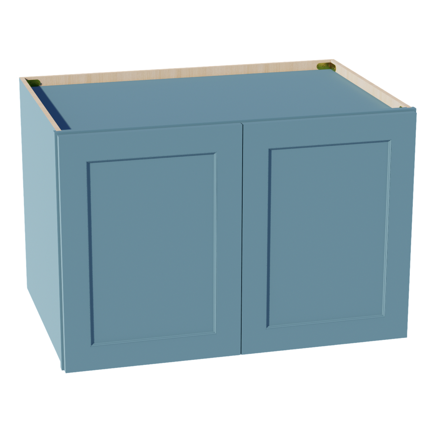 TG-W362424: Soft Green Shaker 36"W x 24"H x 24"D 2 Doors & 1 Shelf Standard Bridge Wall Cabinet