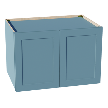 TG-W362424: Soft Green Shaker 36"W x 24"H x 24"D 2 Doors & 1 Shelf Standard Bridge Wall Cabinet