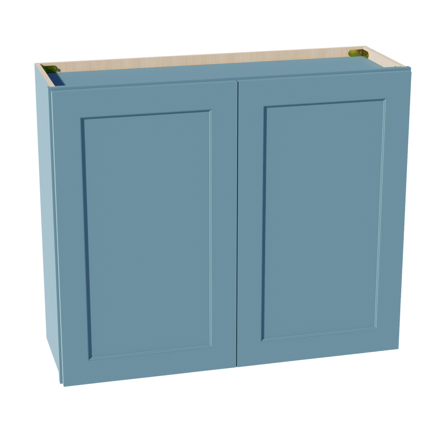 TG-W3630: Soft Green Shaker 36"W x 30"H 2 Doors & 2 Shelves Standard Wall Cabinet