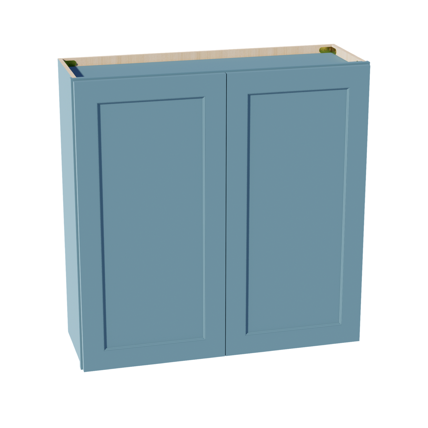 TG-W3636: Soft Green Shaker 36"W x 36"H 2 Doors & 2 Shelves Standard Wall Cabinet