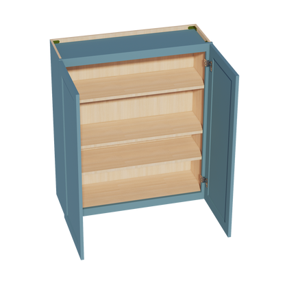 TG-W3642: Soft Green Shaker 36"W x 42"H 2 Doors & 3 Shelves Standard Wall Cabinet