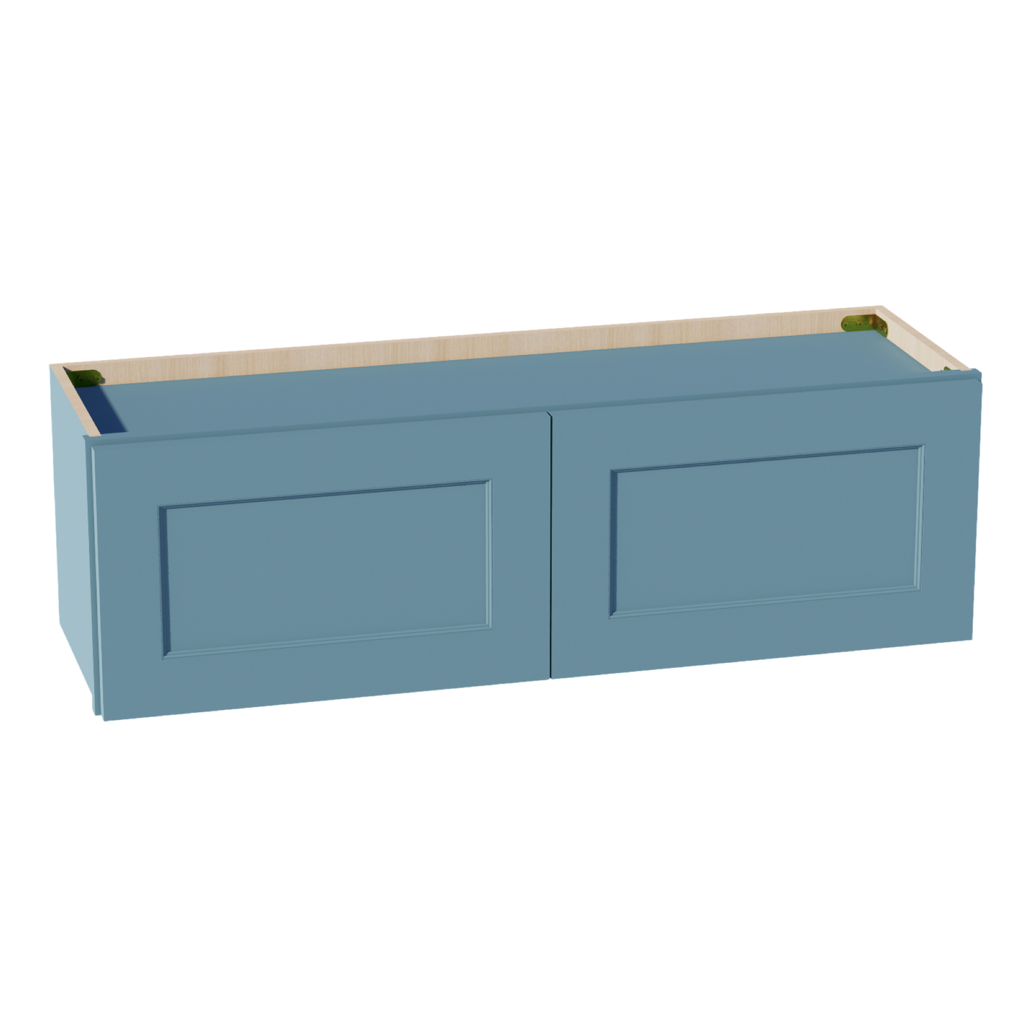 TG-W3912: Soft Green Shaker 39"W x 12"H 2 Doors Standard Wall Bridge Cabinet