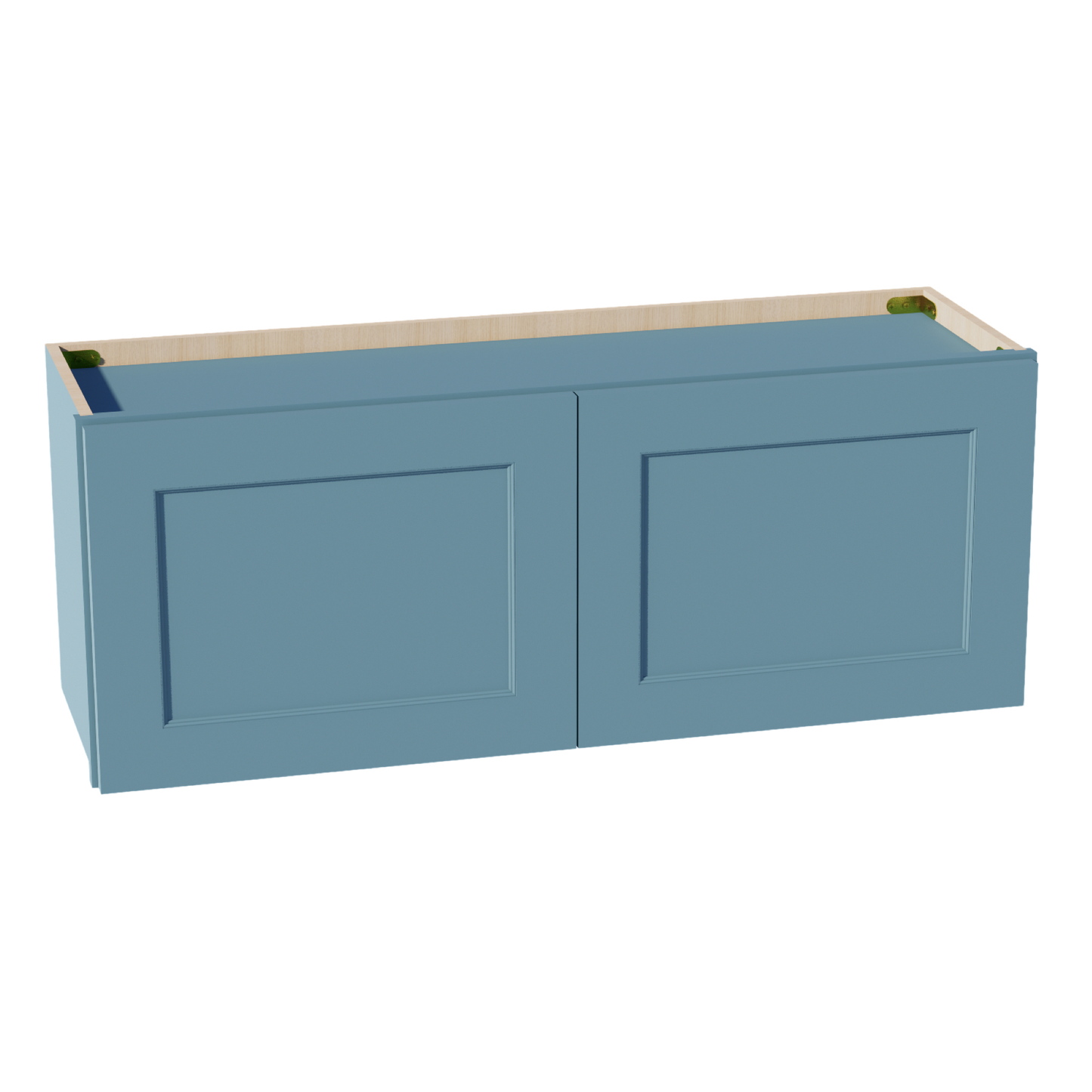 TG-W3915: Soft Green Shaker 39"W x 15"H 2 Doors Standard Wall Bridge Cabinet