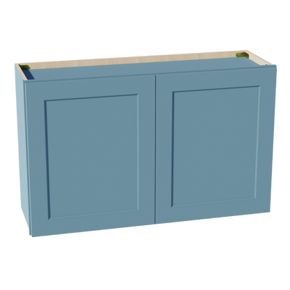 TG-W3924: Soft Green Shaker 39"W x 24"H 2 Doors Standard Wall Bridge Cabinet