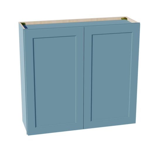 TG-W3936: Soft Green Shaker 39"W x 36"H 2 Doors & 2 Shelves Standard Wall Cabinet