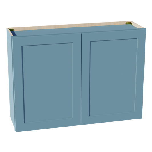 TG-W4230: Soft Green Shaker 42"W x 30"H 2 Doors & 2 Shelves Standard Wall Cabinet