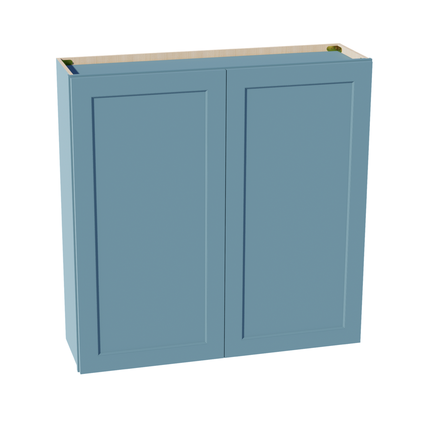 TG-W4242: Soft Green Shaker 42"W x 42"H 2 Doors & 3 Shelves Standard Wall Cabinet