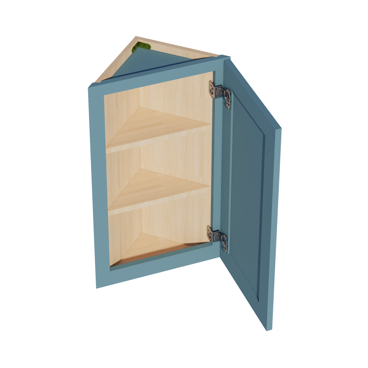 TG-WAE1230: Soft Green Shaker 12"W x 30"H x 12"D 1 Door & 2 Shelves Wall Angle End Cabinet