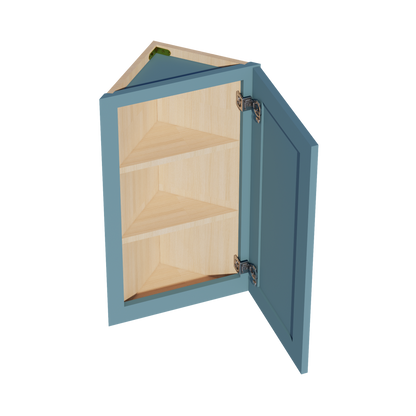 TG-WAE1230: Soft Green Shaker 12"W x 30"H x 12"D 1 Door & 2 Shelves Wall Angle End Cabinet