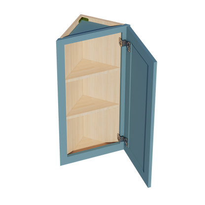 TG-WAE1236: Soft Green Shaker 12"W x 36"H x 12"D 1 Door & 2 Shelves Wall Angle End Cabinet