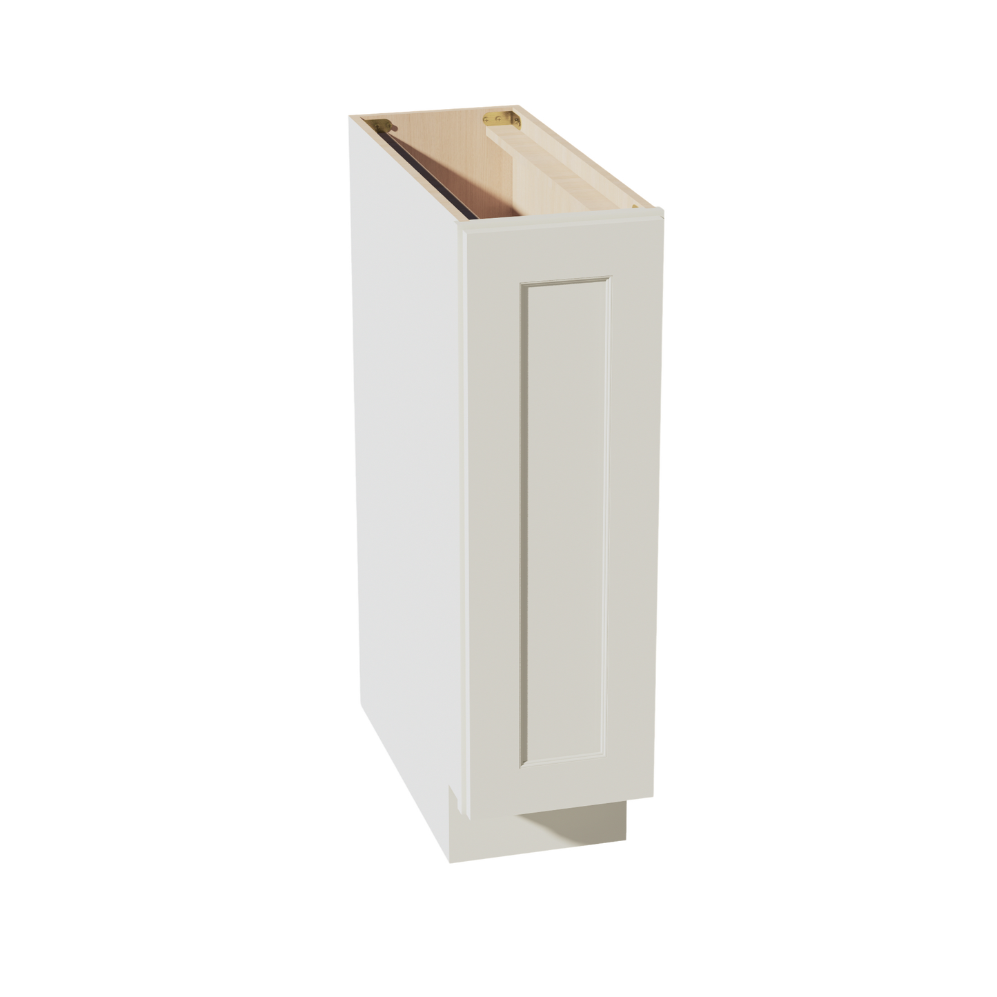 TW-BF0924: Creamy White Shaker 09" Full Height Door Standard Base Cabinet