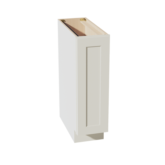 TW-BF0924: Creamy White Shaker 09" Full Height Door Standard Base Cabinet