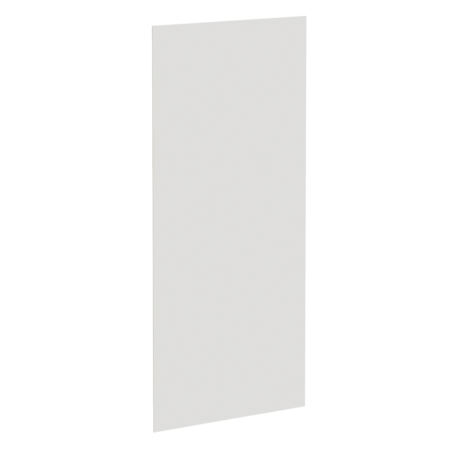 TW-BP48x96-1/4: Creamy White Shaker 48"W x 96"H x 1/4"D Base End Skin Panel