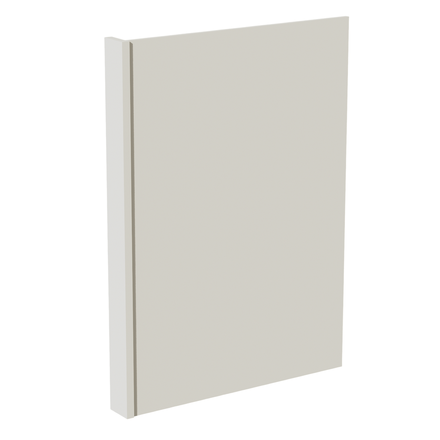 TW-DWR3: Creamy White Shaker 3" Filler - 24"W x 34-1/2"H x 1/2"D Dishwasher Return Panel