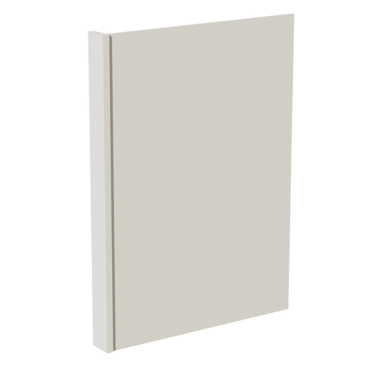 TW-DWR3: Creamy White Shaker 3" Filler - 24"W x 34-1/2"H x 1/2"D Dishwasher Return Panel