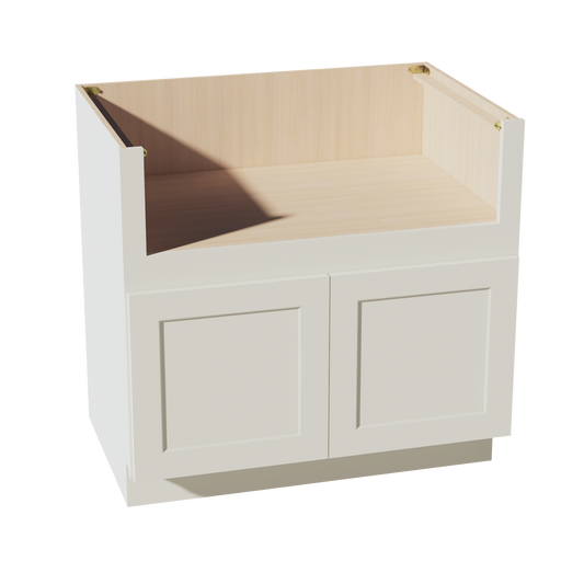 TW-FS36: Creamy White Shaker 36" 2 Doors Farm House Sink Base Cabinets