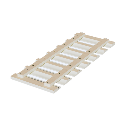 TW-GL30: Creamy White Shaker 30"W x 1-1/2"H x 12"D Wall Glass Holder